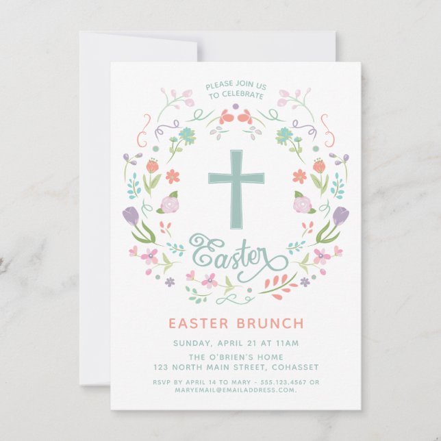 Easter Invitation - Religious, Celebration Invite (Front)