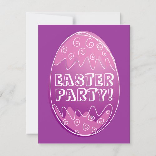 Easter invitation template for celebration party