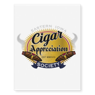 Easter Iowa Cigar Appreciation Society Temporary T Tattoos