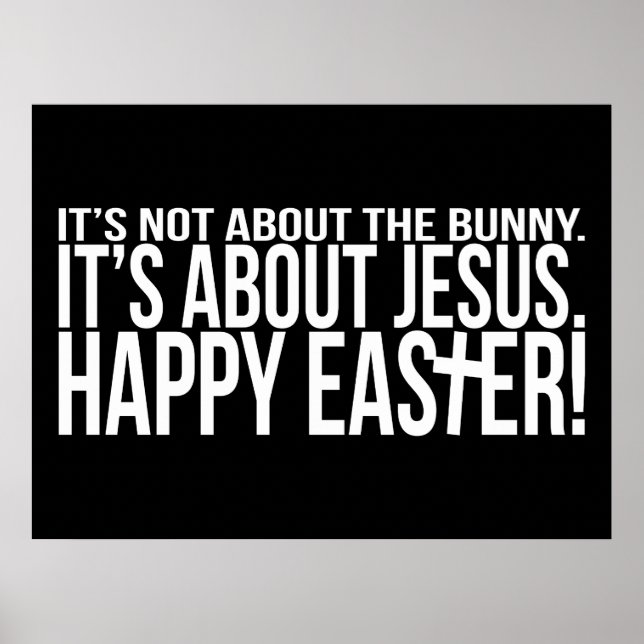 Easter is About Jesus Poster (Front)