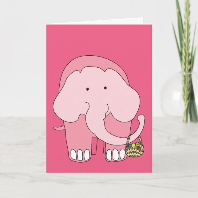 Easter is for Elephants Too! Card (Front)