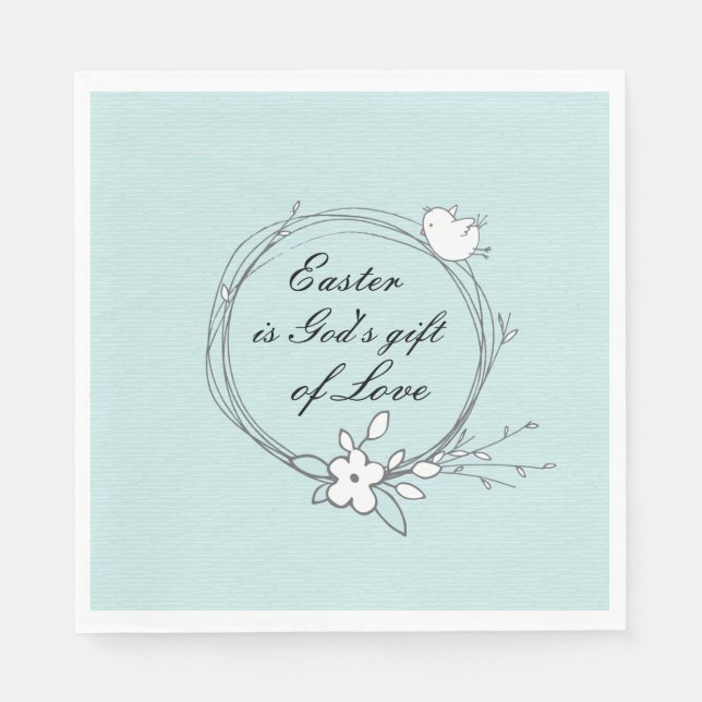 Easter is God's Gift of Love, Napkins (Front)