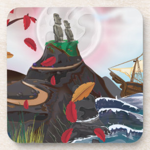 Easter Island Adventure Drink Coaster