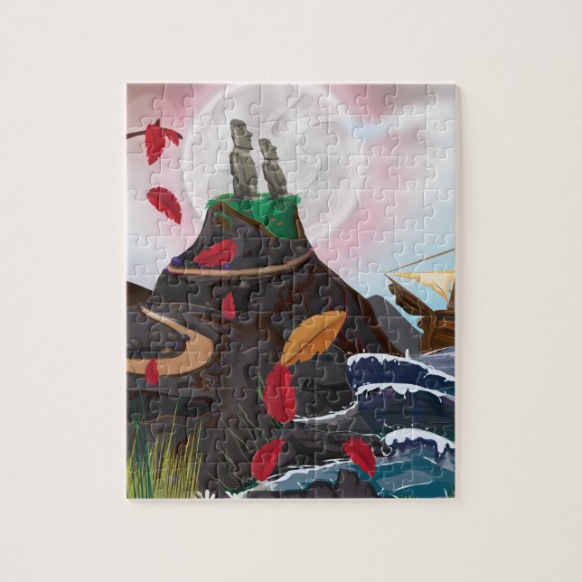 Easter Island Adventure Jigsaw Puzzle (Vertical)