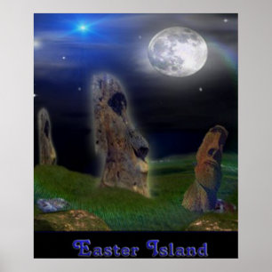 Easter Island Art poster