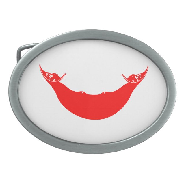 Easter Island Flag Belt Buckle (Front)