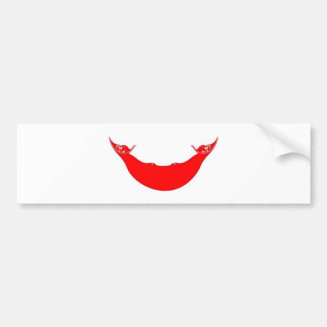 Easter Island Flag Bumper Sticker (Front)