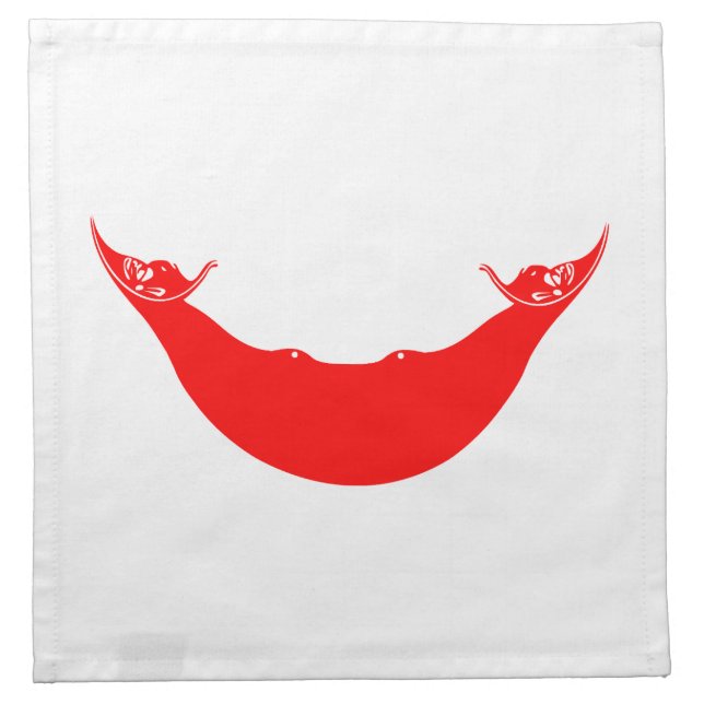 Easter Island Flag Cloth Napkin (Front)