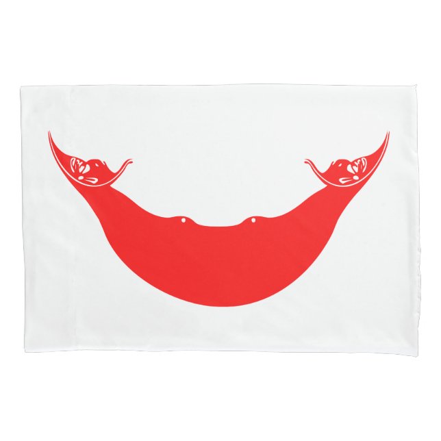 Easter Island Flag Pillow Case (Front)