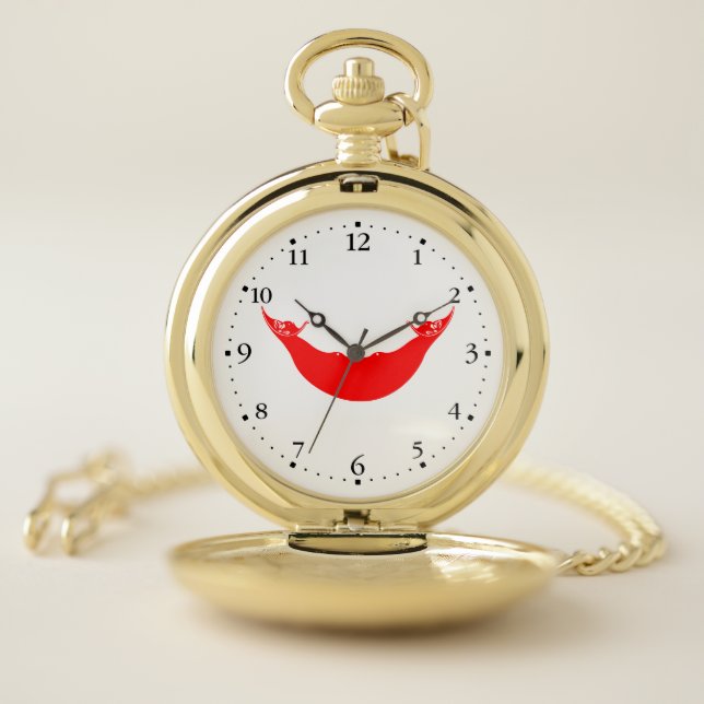 Easter Island Flag Pocket Watch (Inside)