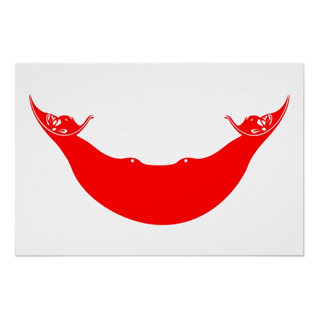 Easter Island Flag Poster (Front)