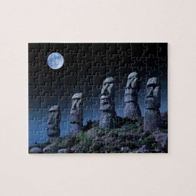 Easter Island Heads Jigsaw Puzzle (Horizontal)