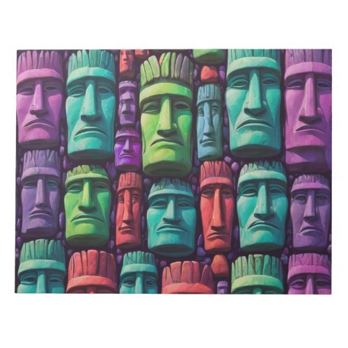 Easter island heads notepad