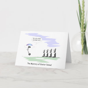 Easter Island Holiday Card