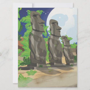 Easter Island Invitation