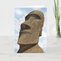 Easter Island Moai - Greeting Card