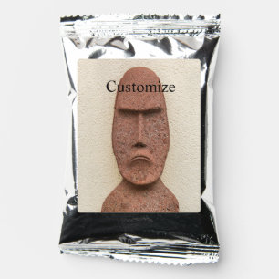 Easter Island Moai Head Thunder_Cove Coffee Drink Mix