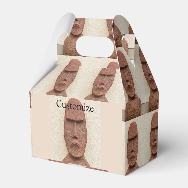 Easter Island Moai Head Thunder_Cove  Favor Boxes (Front Side)