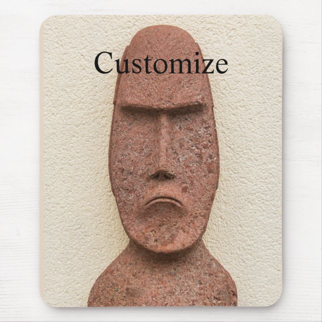 Easter Island Moai Head Thunder_Cove Mouse Pad (Front)