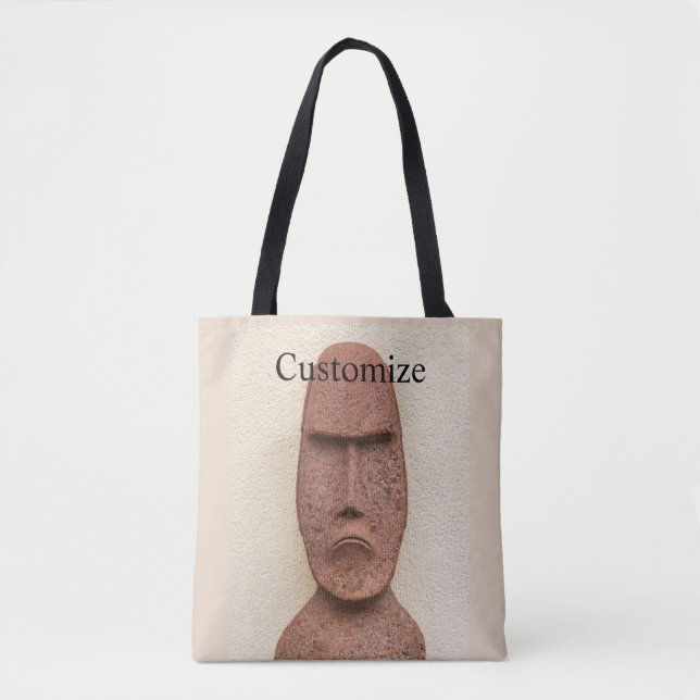 Easter Island Moai Head Thunder_Cove Tote Bag (Front)