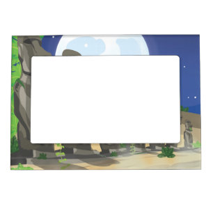 Easter Island Moai Magnetic Photo Frame