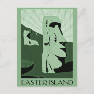 easter island postcard