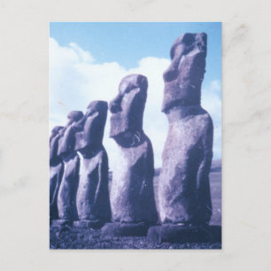 Easter Island Statues Postcard