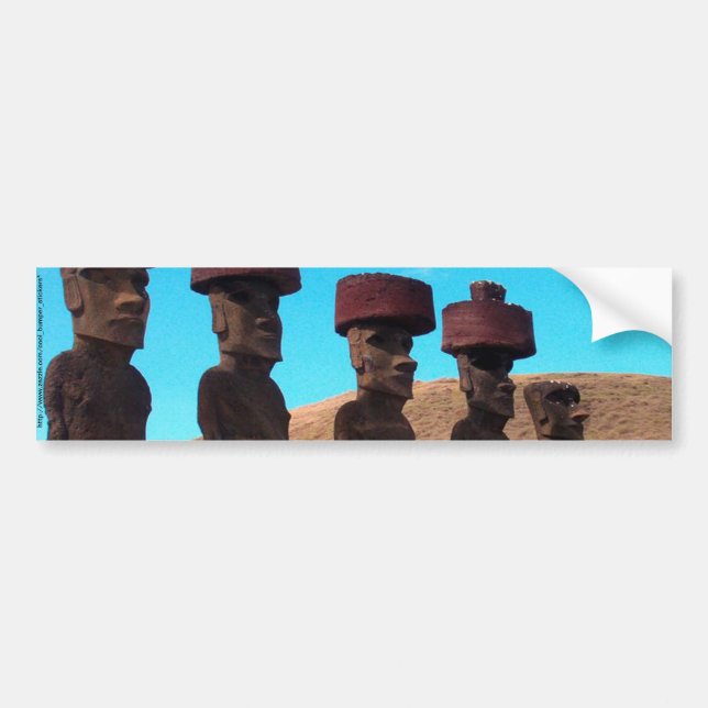 EASTER ISLAND TALKING HEADS BUMPER STICKER (Front)