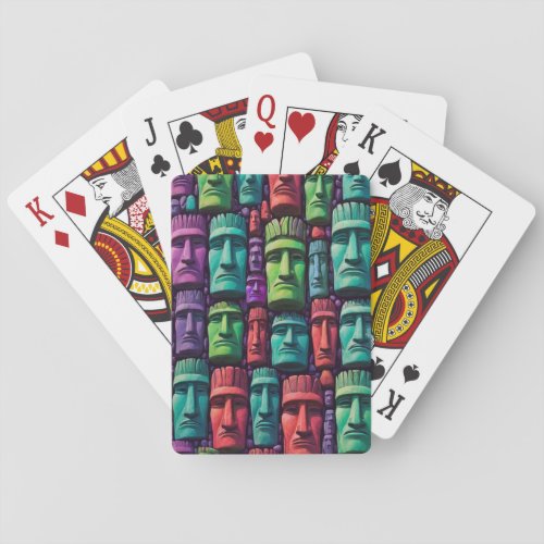 Easter Island theme playing cards Playing Cards