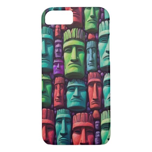 Easter Island themed phone case iPhone 87 Case