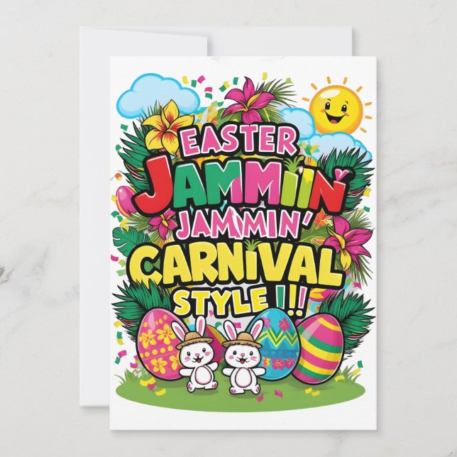 Easter Jammin' Carnival Style cards (Front)