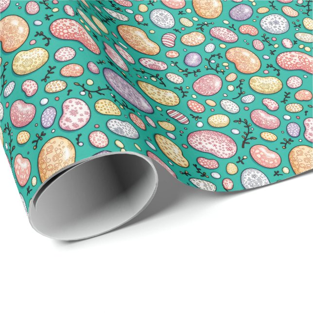 Easter Jelly Bean Wrapping Paper (Roll Corner)