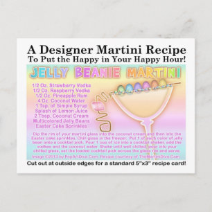 Easter Jelly Beanie Maritni Recipe Postcard