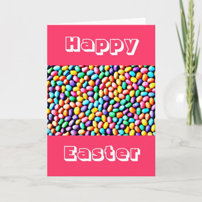 Easter Jelly Beans Holiday Card (Front)
