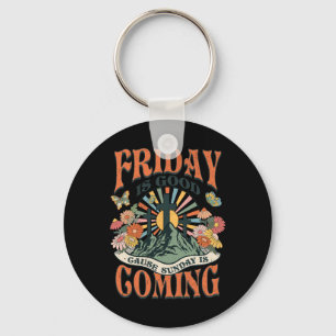 Easter Jesus Christian Friday Is Good Cause Sunday Keychain
