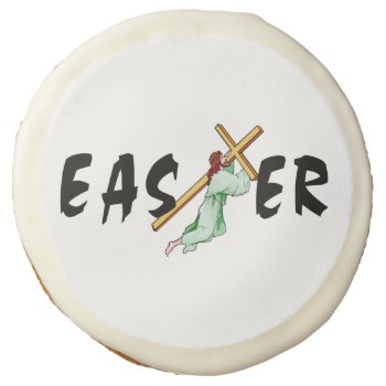 Easter Jesus Cross Sugar Cookie by bonfirechristmas at Zazzle