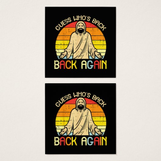 Easter Jesus Guess Whos Back Religious Christian (Front & Back)