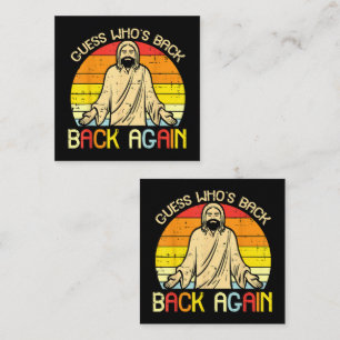 Easter Jesus Guess Whos Back Religious Christian Enclosure Card