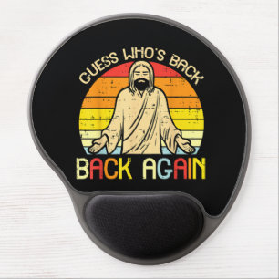 Easter Jesus Guess Whos Back Religious Christian Gel Mouse Pad