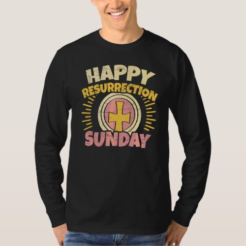 Easter Jesus Happy Resurrection Sunday Egg Rabbit  T_Shirt