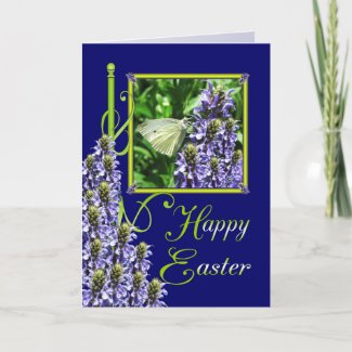Easter Joy Butterfly Garden Card