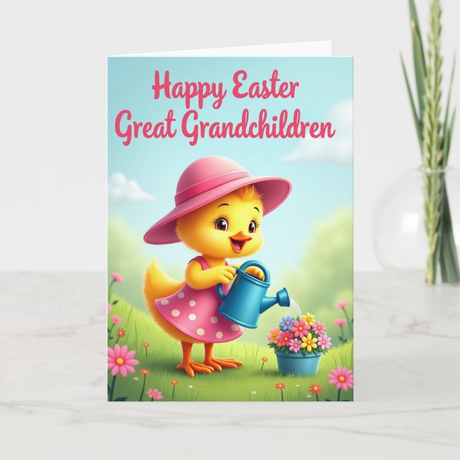 Easter Joy Great Grandchildren Card (Front)