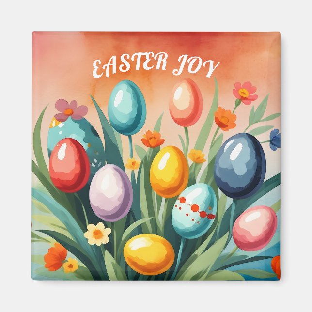 Easter Joy, Spring Magnet (Front)