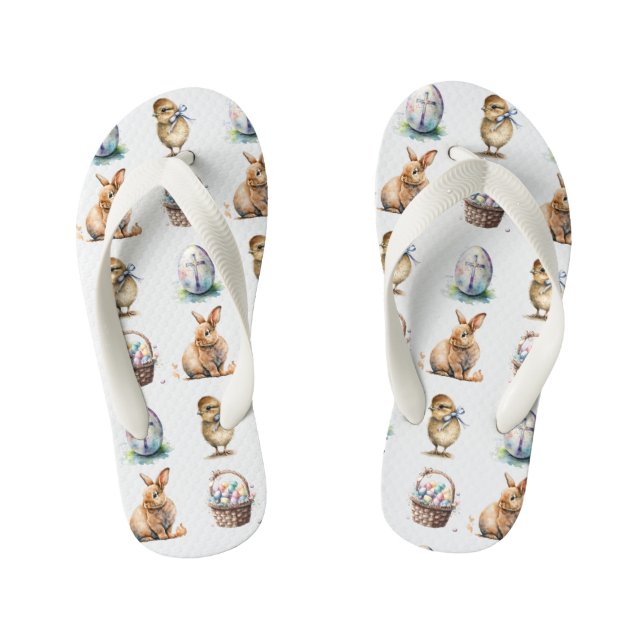 Easter Kid's Flip Flops (Footbed)