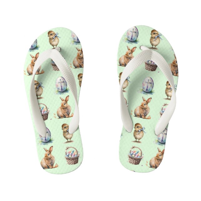 Easter Kid's Flip Flops (Footbed)