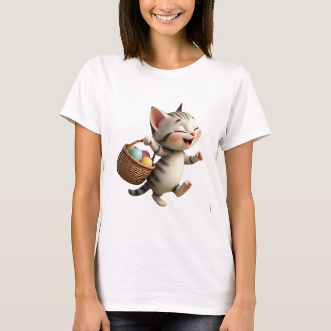 easter kitty T-Shirt (Front)
