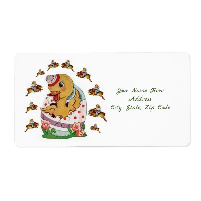 Easter Labels Duck (Front)