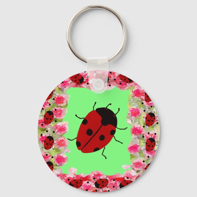 Easter Ladybug Keychain (Front)