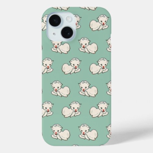 Easter Lamb Baby Farm Animal Vintage Religion iPhone 15 Case