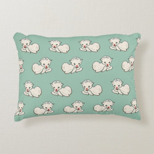 Easter Lamb Baby Farm Animal Vintage Religion Decorative Pillow